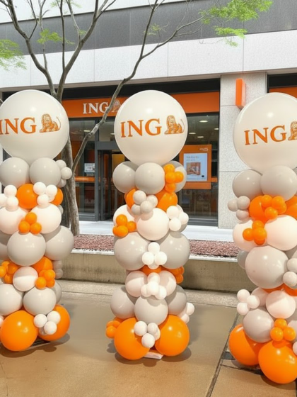 columnas de globos corporativos