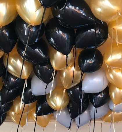 50 globos con helio para techos